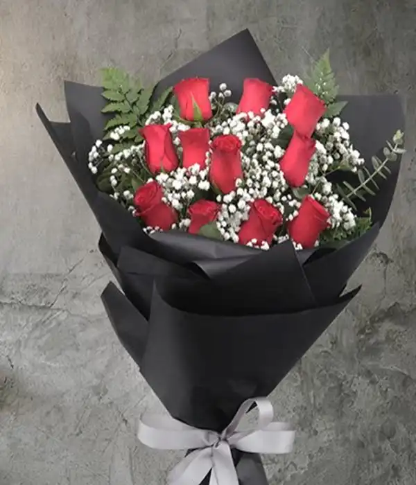 11 Kırmızı Gül Buketi