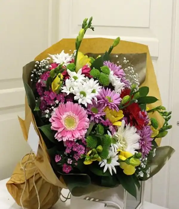 Renkli Krizantem Buketi